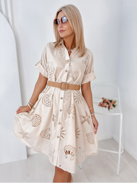 ROBE LOUP BEIGE