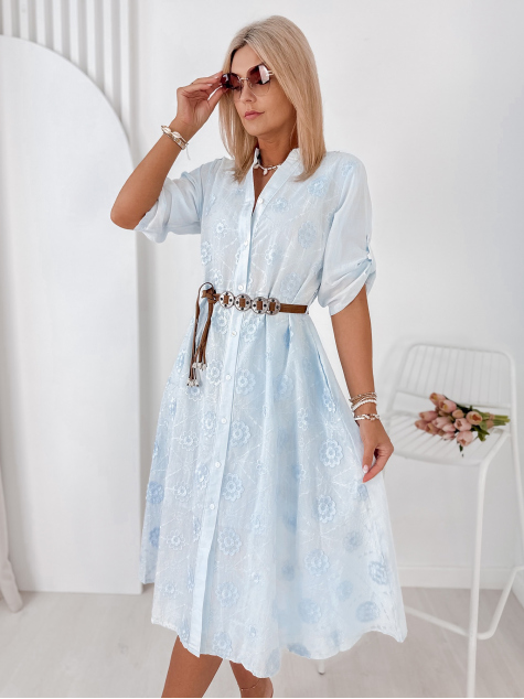ROCHIE VITRAJ ALBASTRU