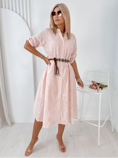 ROBE VITRAIL ROSE POUDRE