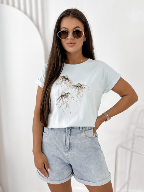BLUSE ROWLINS BLAU
