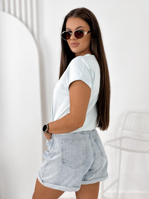 BLOUSE ROWLINS BLEU