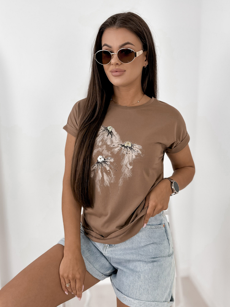 BLUSE ROWLINS BRAUNE