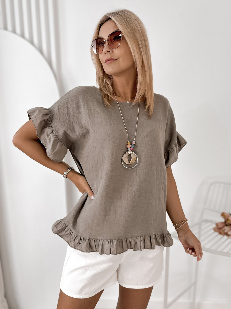 BLUZA TANSO BEJ INCHIS