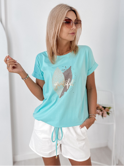 BLUZA BATILDE TURCOAZ