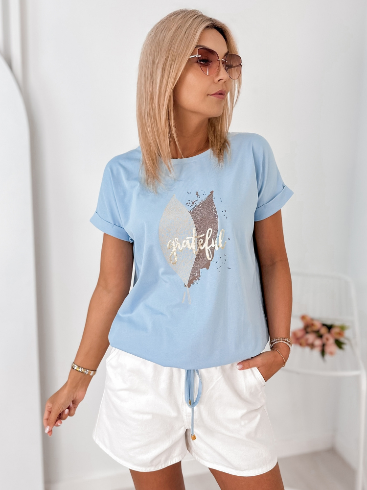 BLUZA BATILDE ALBASTRA