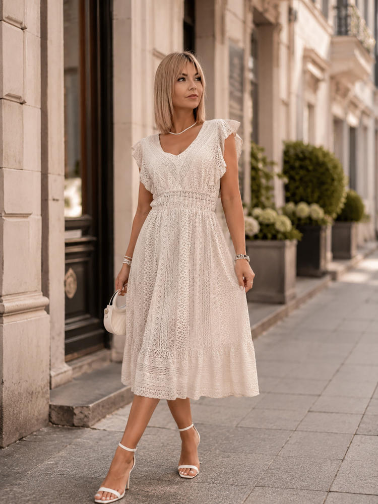 KLEID HERMIONE BEIGE