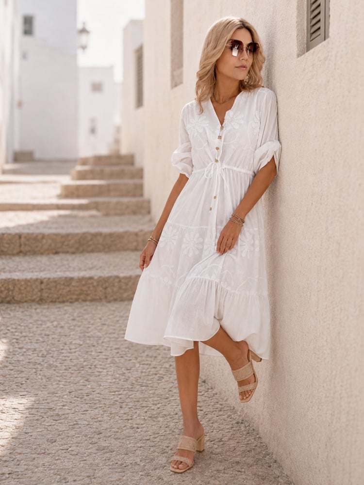 KLEID SANTIER ECRU