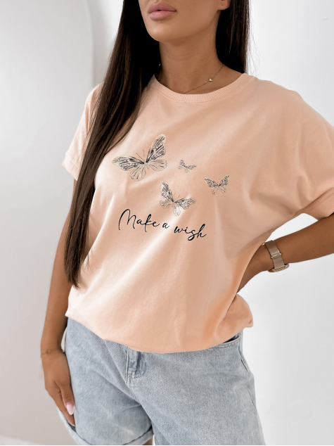 BLOUSE SETINE PÊCHE