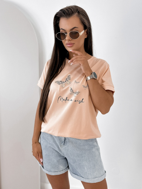 BLOUSE SETINE PÊCHE
