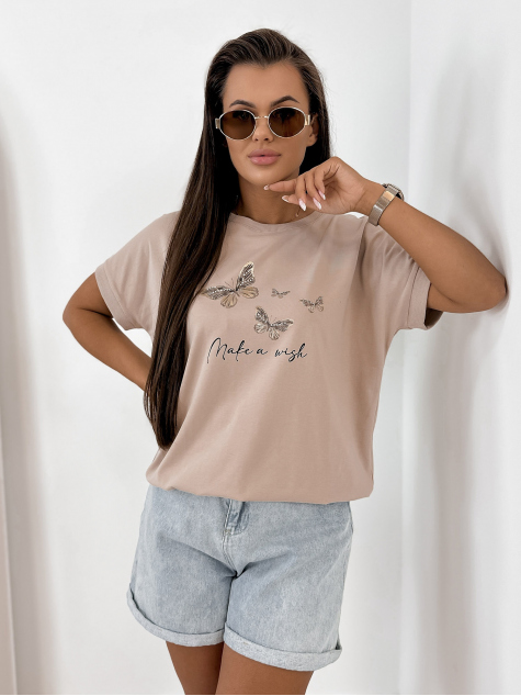 BLUSE SETINE BEIGE