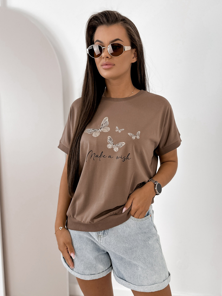 BLUSE SETINE BRAUNE