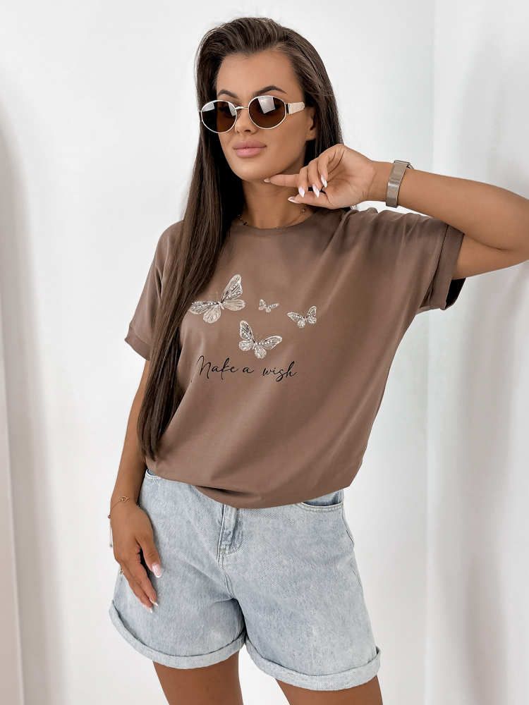 BLUSE SETINE BRAUNE