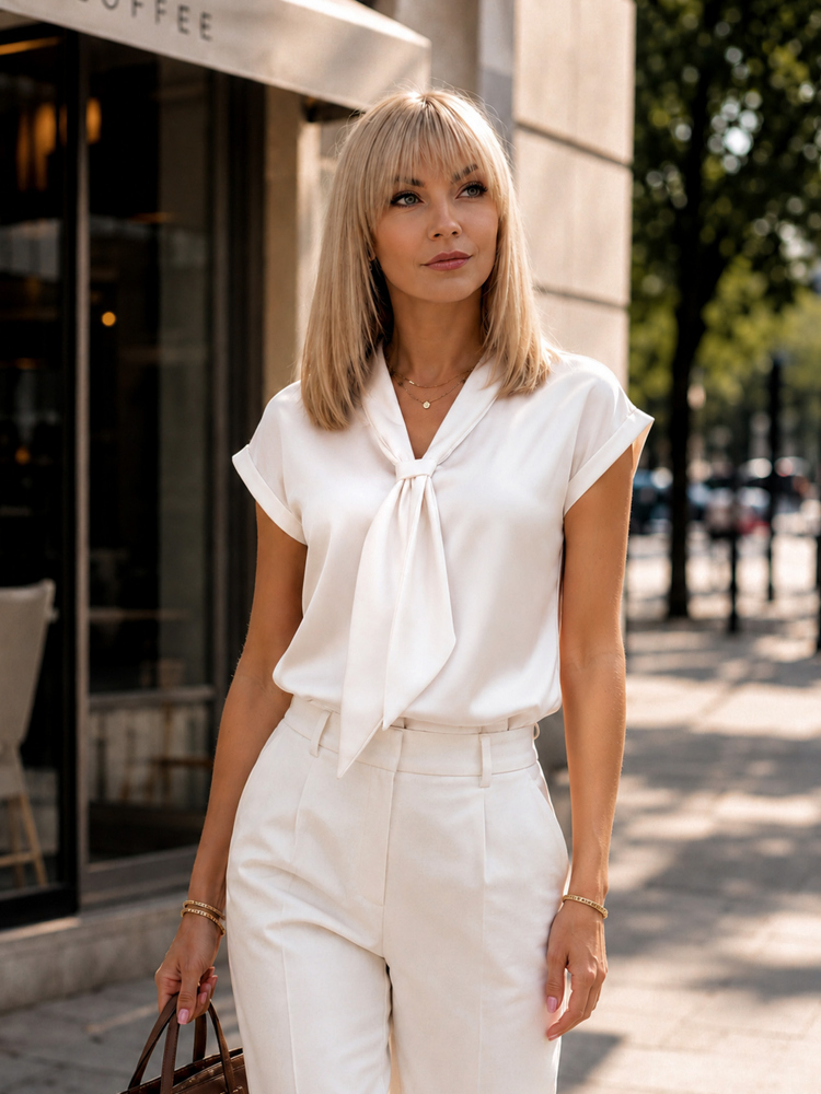 BLŪZE ROXANA ECRU