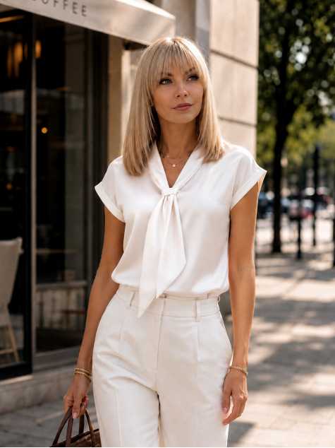 BLUZA ROXANA ECRU
