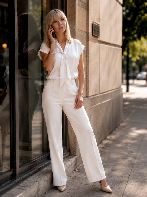 BLÚZ ROXANA EKRÜ