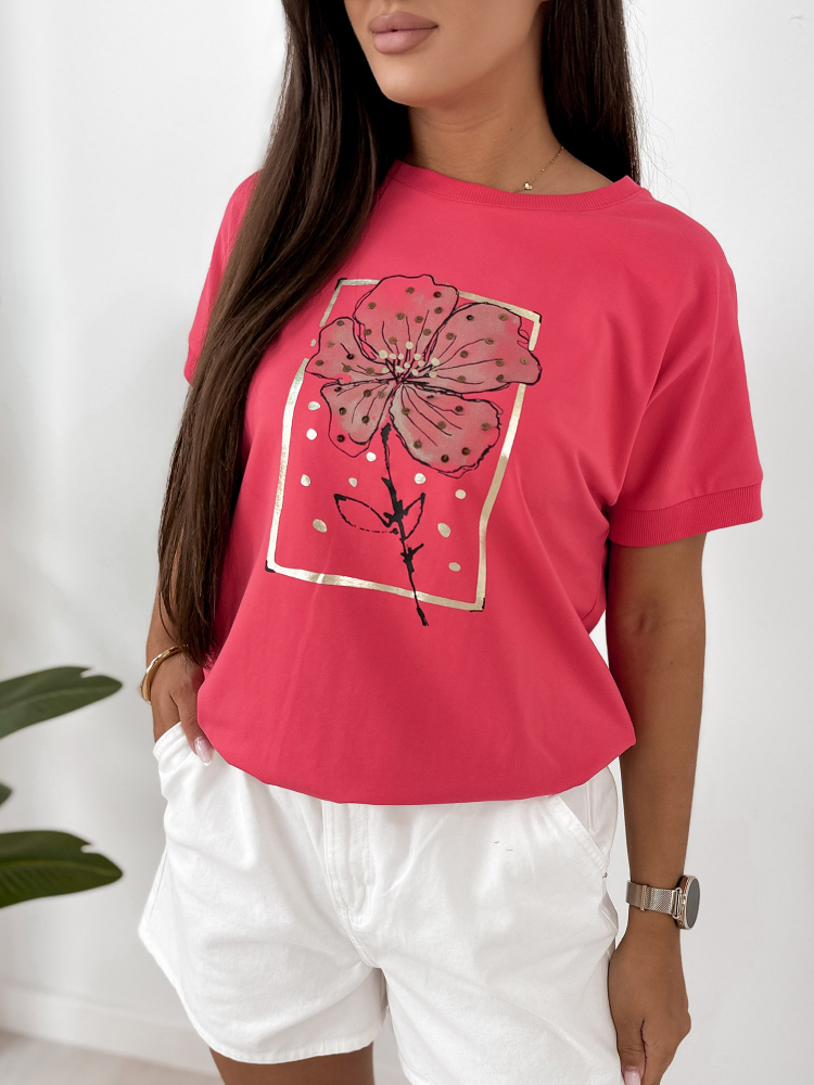 BLUSE SEGANTI HIMBEERROTE