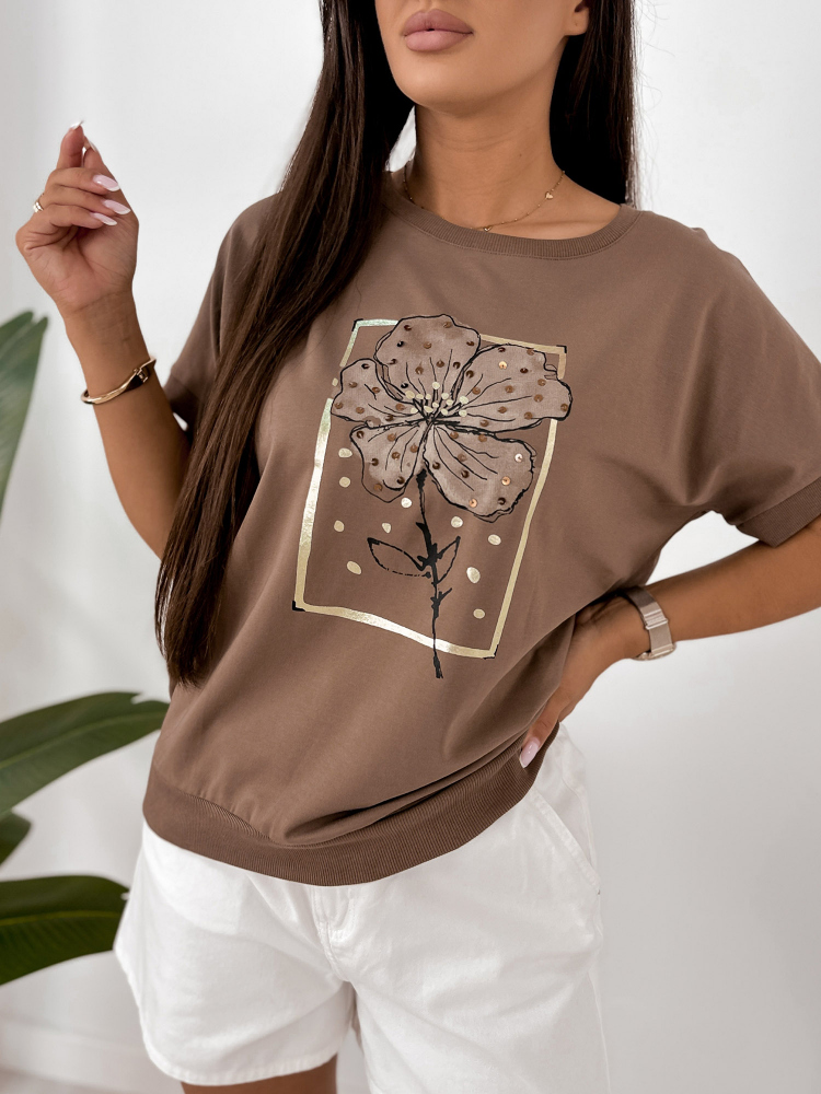 BLUSE SEGANTI BRAUNE