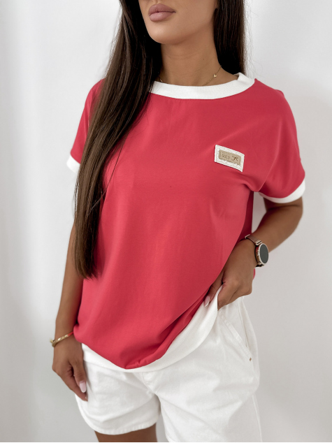 BLOUSE ENSOR FRAMBOISE