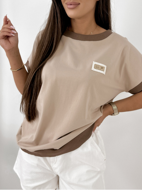 BLUZA ENSOR BEJ INCHIS