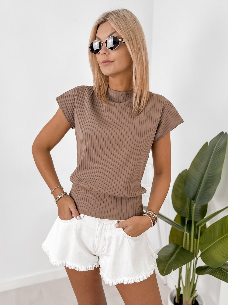 BLUSE TUREL BRAUNE