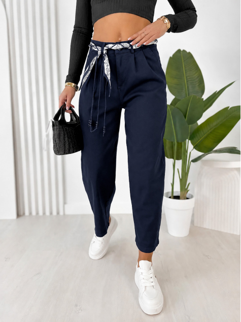 PANTALONI DELANEY MARO INCHIS