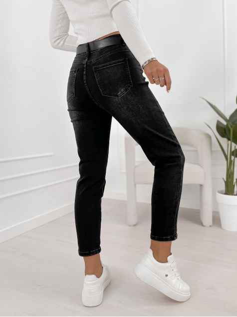 PANTALONI MIDNIGHT NEGRU