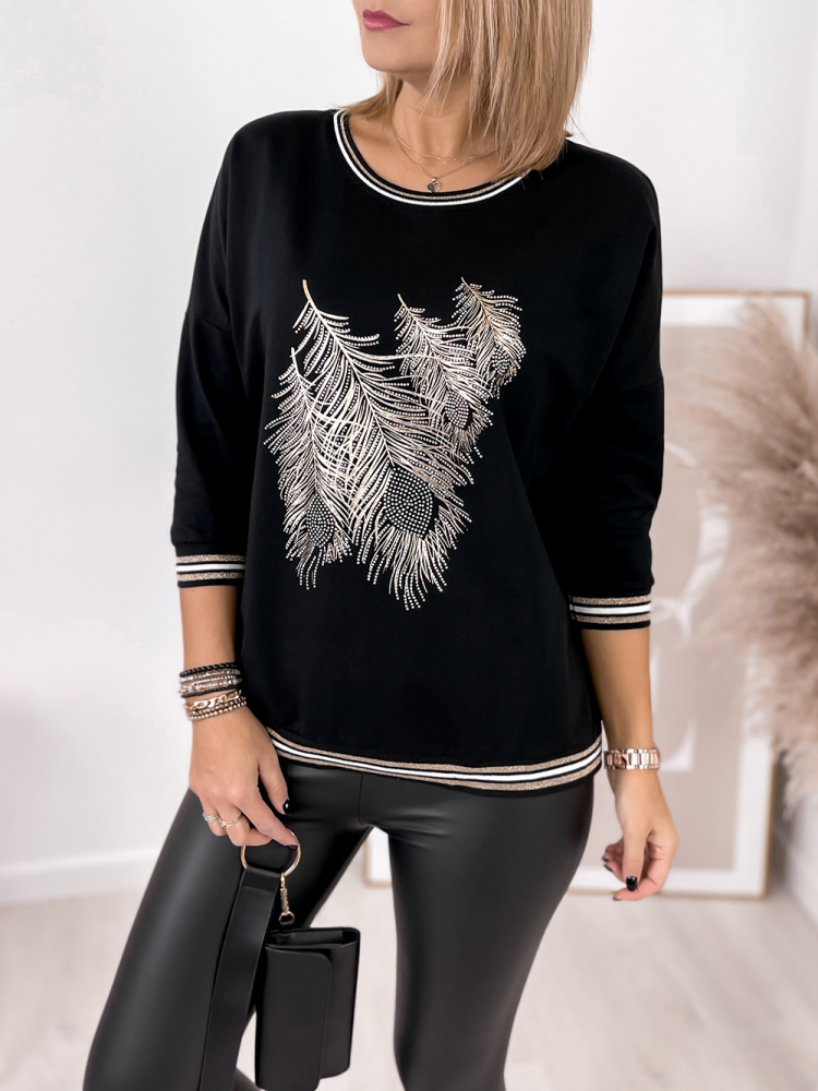 BLOUSE CALLA NOIR
