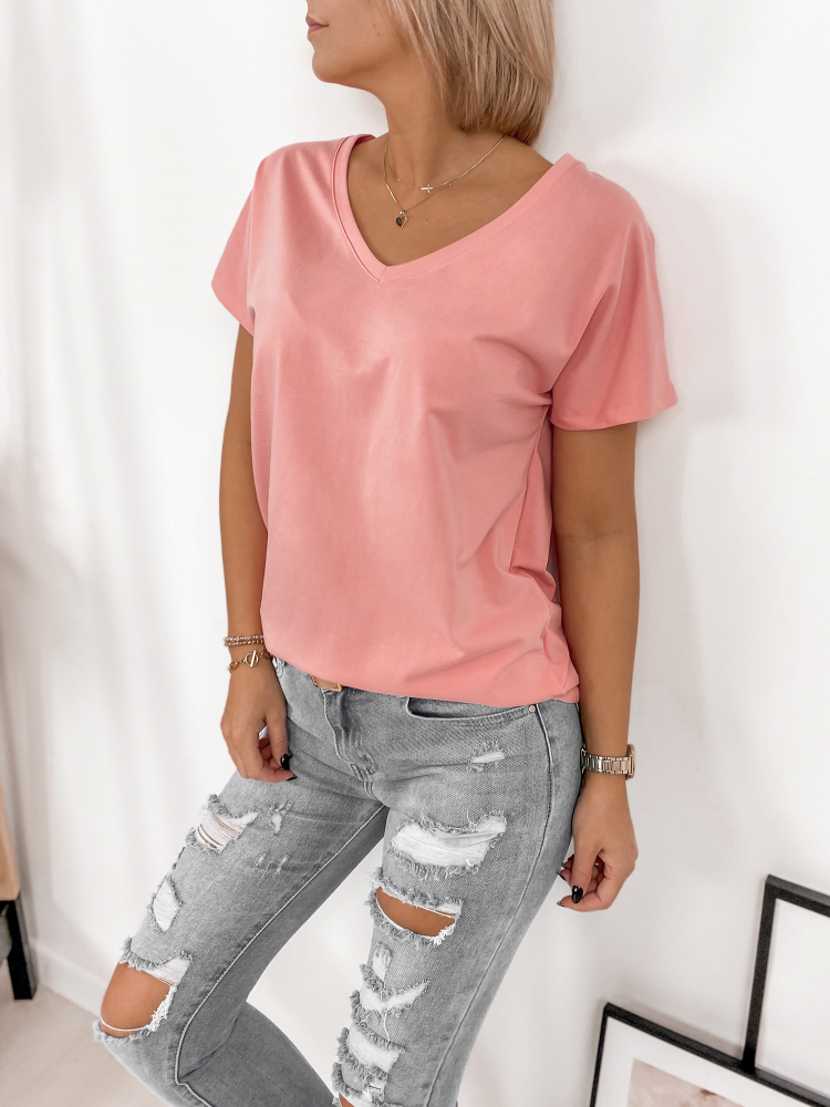 BLUSE MOI PFIRSICHFARBENE