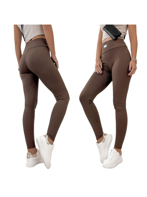 LEGGING CÔTELÉ PRIVER BRUN