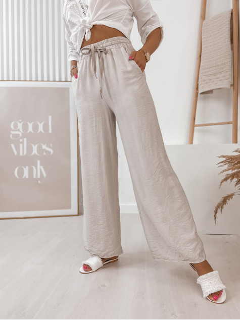 PANTALONI BUCURATI-VA DE BEIGE