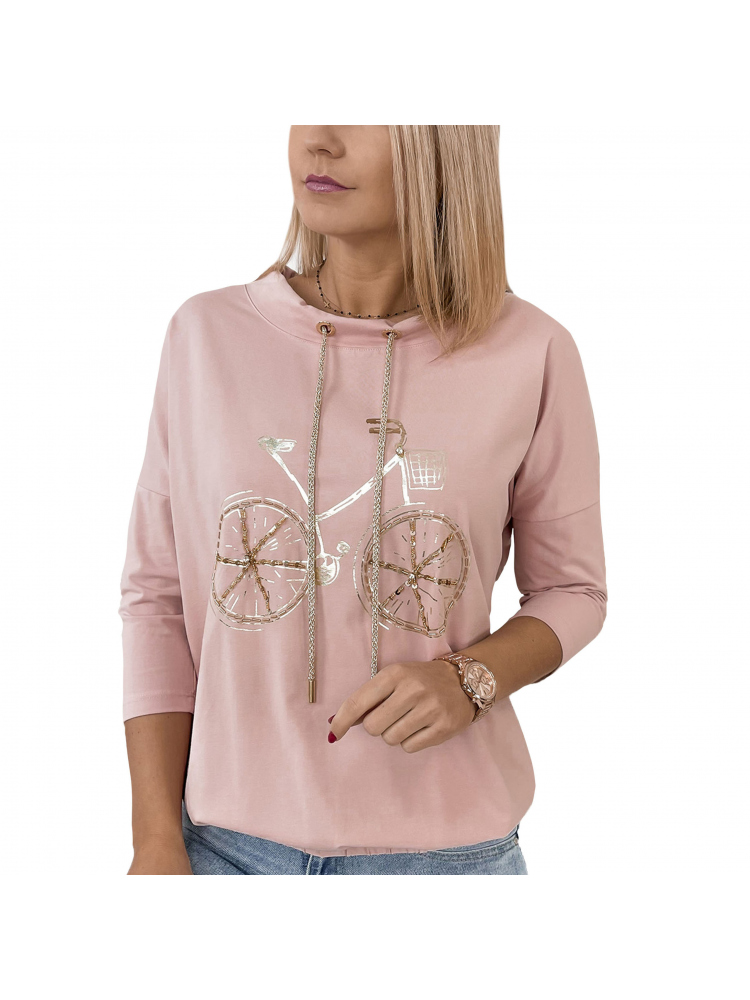 BLOUSE BICYCLE POWDER PINK