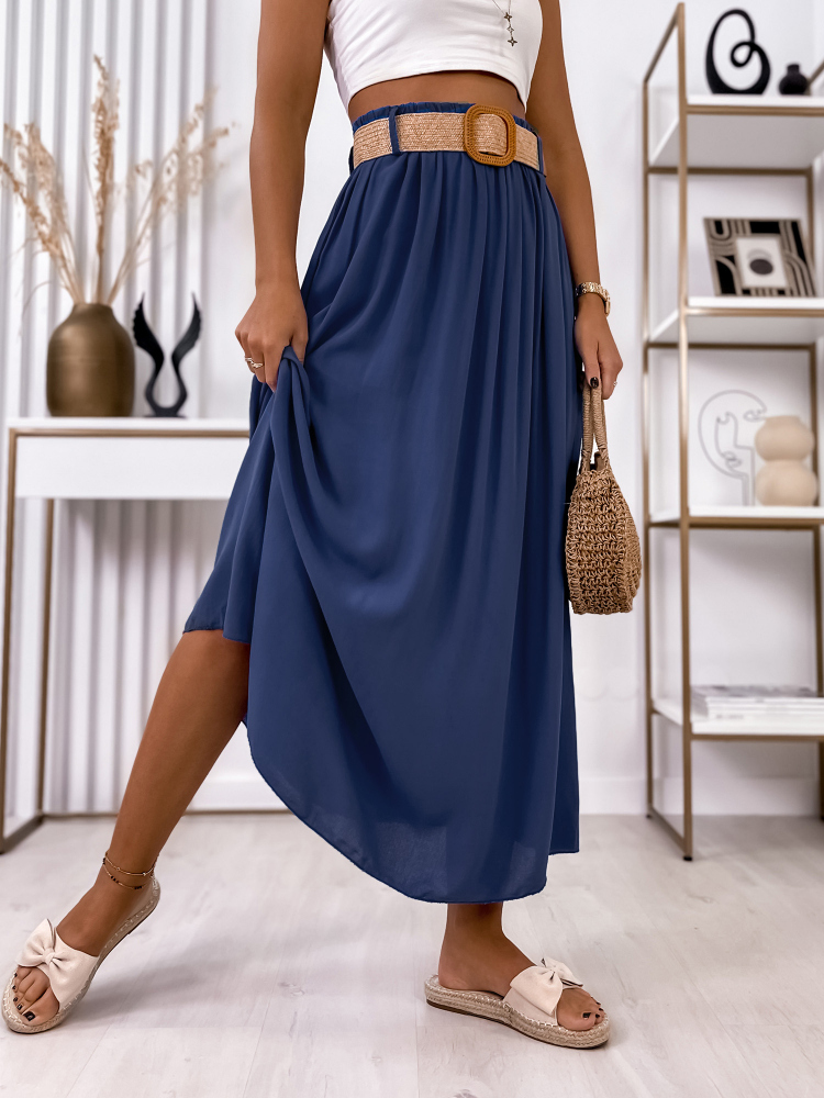 JUPE BELLEVUE BLEU MARINE