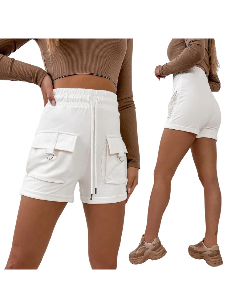 SHORT IBROS ECRU