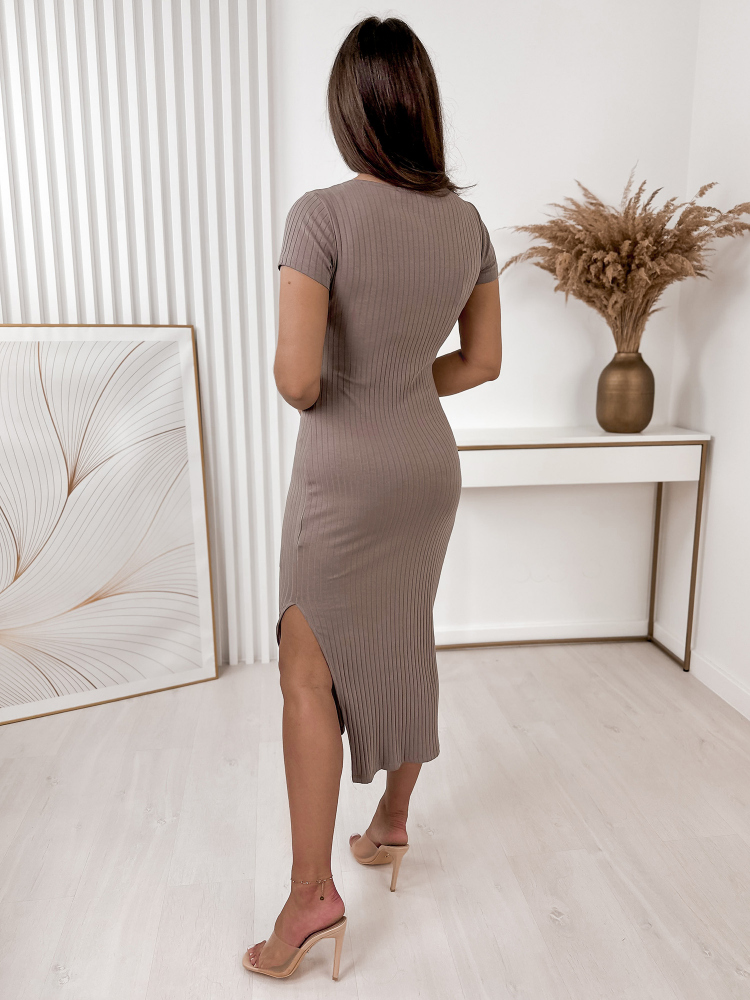 ROBE DONGA BEIGE FONCÉ