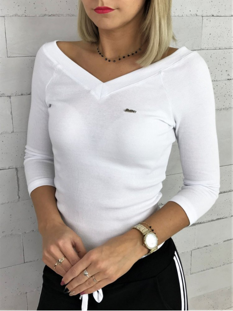 BLOUSE BASIC BLANC