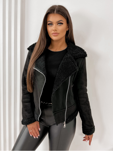 VESTE PEAU DE MOUTON CROCKER NOIR