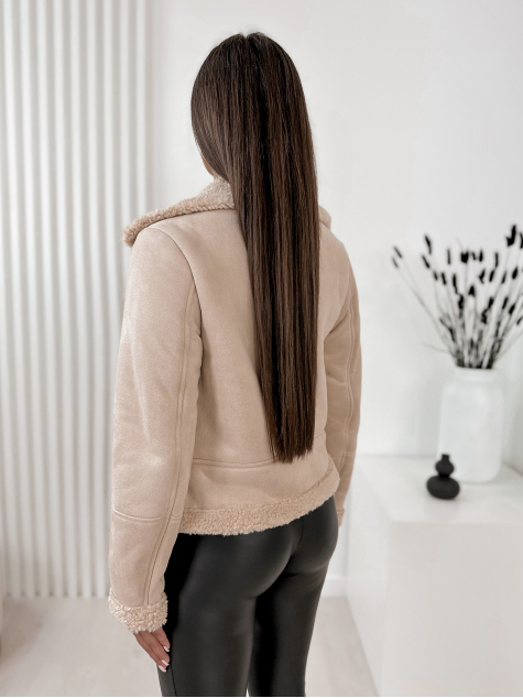 VESTE PEAU DE MOUTON CROCKER BEIGE