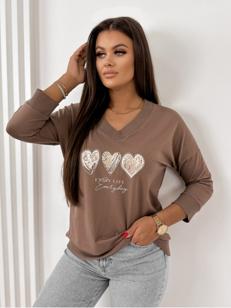 BLOUSE NOME BRUN