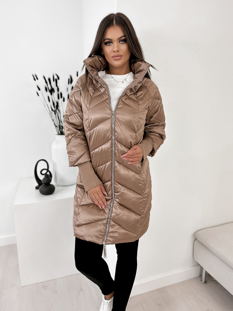MANTEAU GARI BRUN