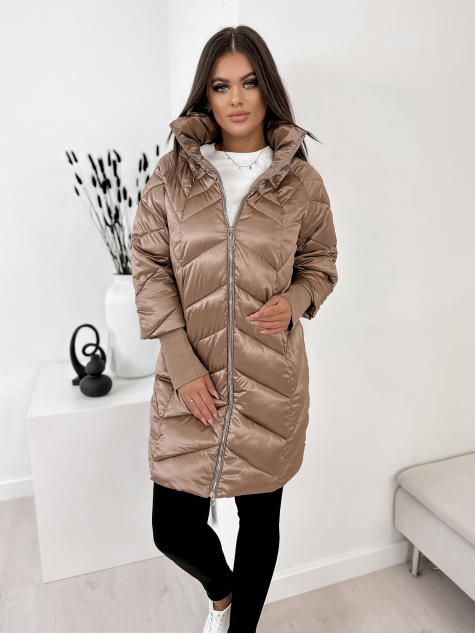 MANTEAU GARI BRUN