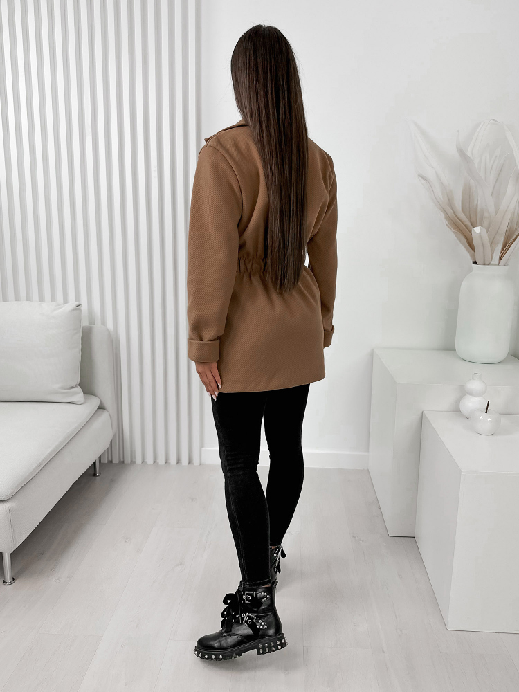 MANTEAU GLAME CARAMEL