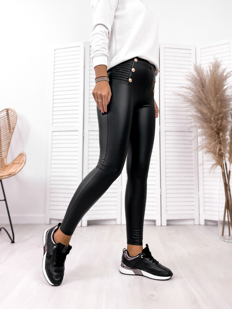 LEGGINGS HEARTBEAT NOIR