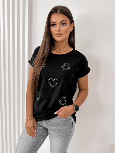 BLOUSE DREEP BLACK