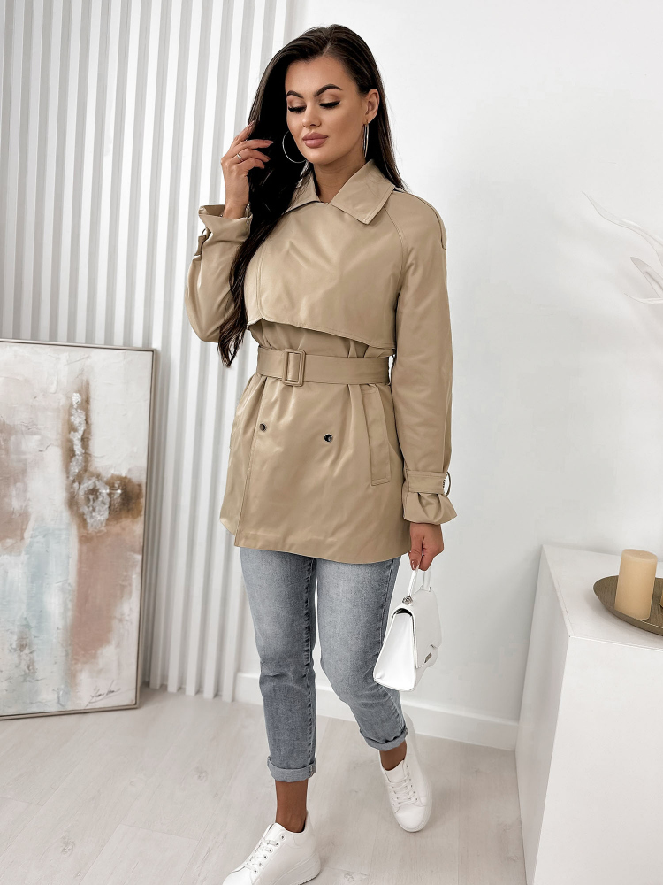COAT BINOT DARK BEIGE