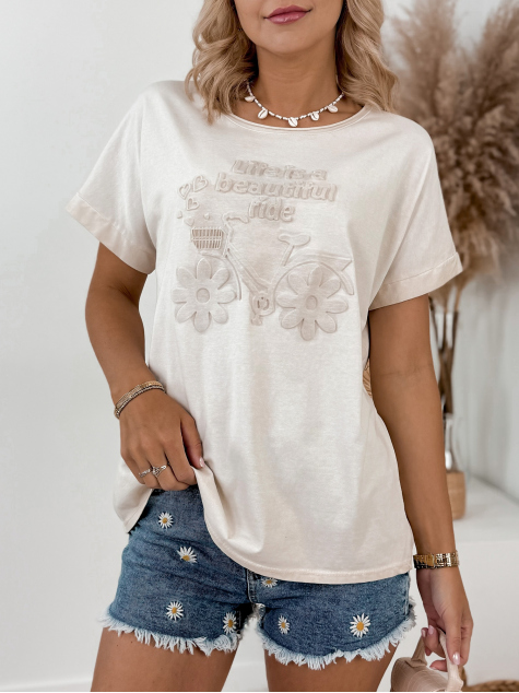 BLUSE LIFE BEIGE