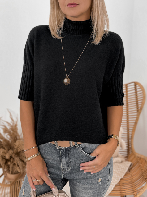 PULOVER RAFFE NEGRU