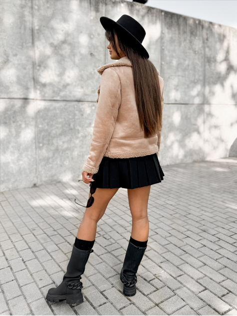 JACKET CROCKER SHEEPSKIN CARAMEL