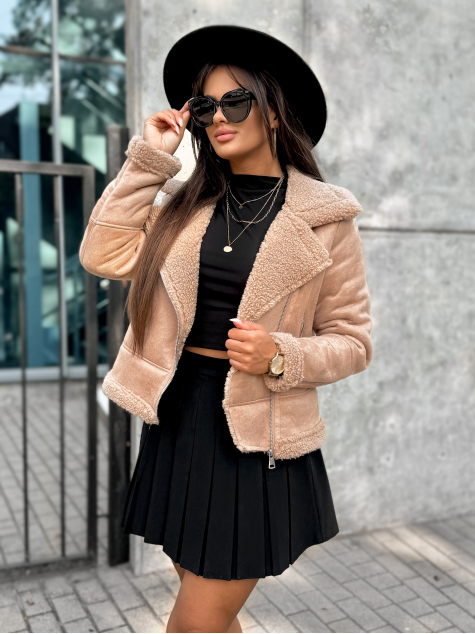 STRIUKĖ CROCKER SHEEPSKIN KARAMELĖS SPALVOS