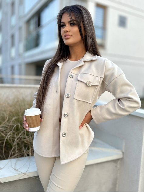 VESTE TECLA BEIGE