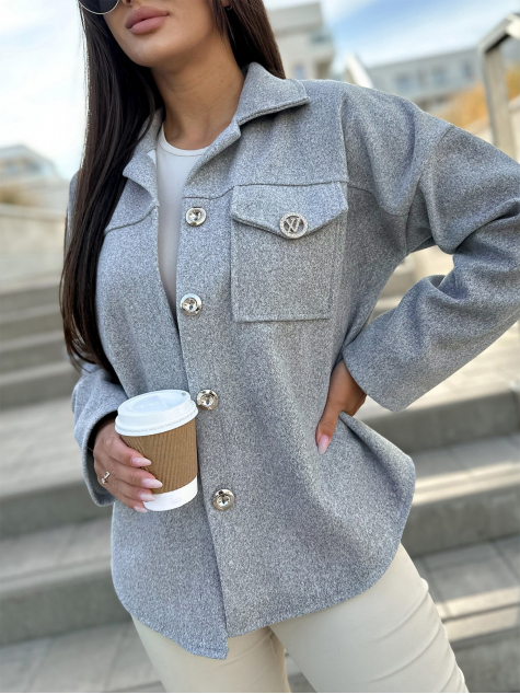 VESTE TECLA GRIS
